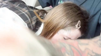 Beautiful Petite Student Gets Fucked In Car
