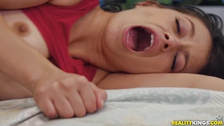 Small titted Izzy Bell gets fucked in POV