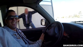 Ava Dalush was deepthroating dick at the carwash until the owner crashed the party