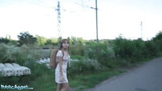 Hot Thief Marina Gold Fucked in the Woods