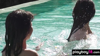 Thai teen nstripping her cute asian GF
