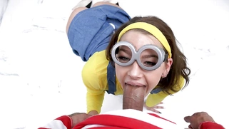 Brunette Evelin Stone sucks the hard dick in POV
