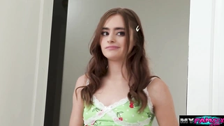 Helping my stepdaughter on her first anal sex