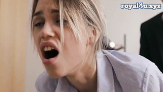 Sexy Teen Secretary With Long Legs Gets Fucked By Huge Cock Boss