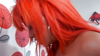 Redhead Billie Rai sits on a hot stud's face before a pussy licking