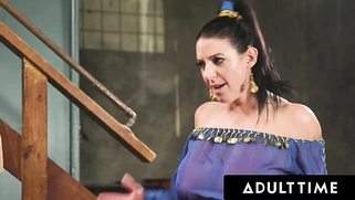 Lena Paul uses a sex genie to wish for a crazy 3-WAY with Sophie Ryan and Angela White!