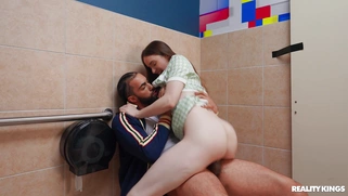 Hazel Moore is fucking James Angel in cowgirl position