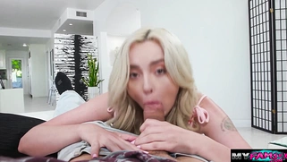 Caught my friend sucking her stepbros dick