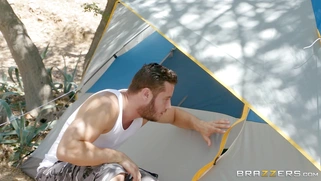 Dillion Harper catches Danny spying on her while she's rubbing her pussy