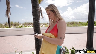 Matti Mars is getting picked up outdoors