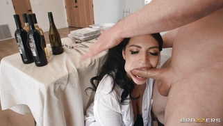 Alexa Payne rides hard prick with her shaved pussy