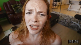 Samantha Reigns gets her shaved pussy fucked in POV