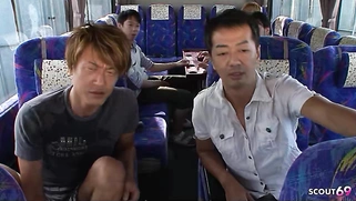 Japanese Gangbang with Teen at Bus Trip
