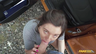 Aleya Sun gives nice blowjob to Michael Fly