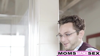 Lucky son fucked stepmom Alexis Fawx, then young Lily Ryder