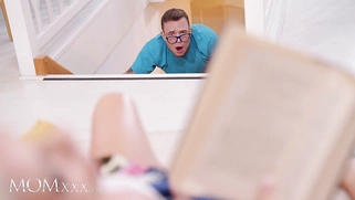 Blonde big tits MILF Suzi Grande fucks creep caught