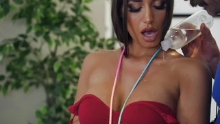 Desiree Dulce does fitness with her personal trainer Charles Dera