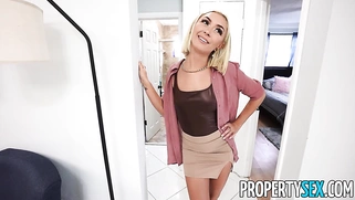Homebuyer Cream Pies Hot Petite Blonde Real Estate Agent