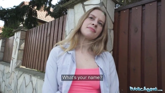 Nikki Riddle taken to a garden shed and has her wet pussy pounded by a huge cock