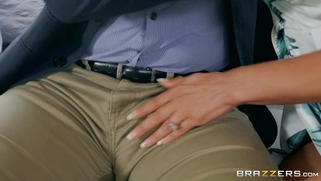 Lisa Ann gives nice blowjob to Kyle Mason