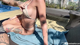 Babe from the pool was a fantastic fuck