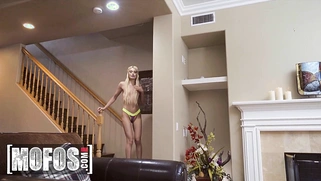 Hot fucking: Nella Jones fucks her boyfriend on the couch