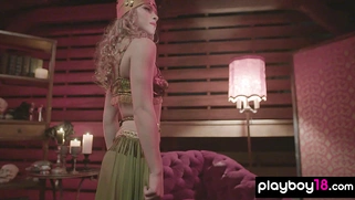 Nude Teen fortune teller showing future