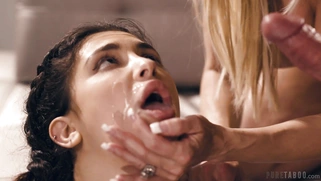 Teen Jane Wilde gets facial cumshot