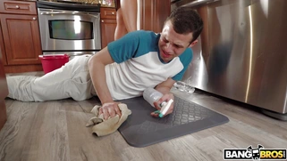 Sybil Stallone punishes Johnny Love in the kitchen