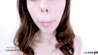 Unexperienced Cute Girl gets Stiff Cock