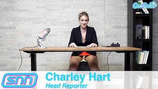 Camsoda News Network Broadcast: Reporter Masturbates on a Sybian
