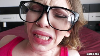 Angel Smalls in ripped pantyhose gets her rectum destroyed