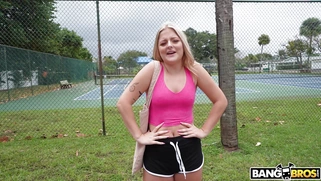 Jill Taylor is getting picked up outdoors