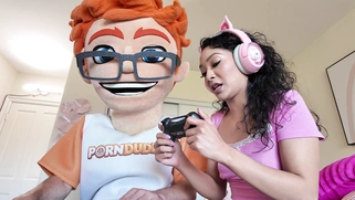 My Cock Spanks Sarah Lace’s Ass in a Cumshot Gaming Romp!