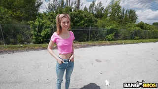 Molly Little gets fucked and facialed by Dan Damage
