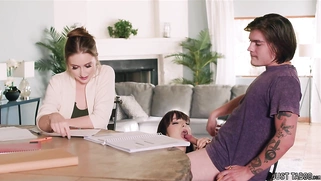 Just sit there and watch, tutor girl!