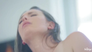 Casey Calvert rides cock with her asshole