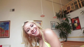 Playful doll Marsha May showing off her flexible, fit body