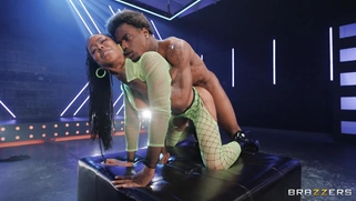 Kira Noir gets her ass fucked by giant cock doggystyle
