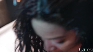 Honey Gold got jizz load in her mouth after pussy fucking