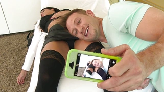 Bill takes some pics of Luna Star while she [censored]