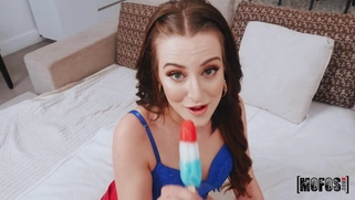 Aubree Valentine gives nice blowjob in POV