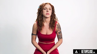 How women experience orgasm with red-haired Lumi Ray with big breasts! SOLO FEMALE MASTURBATION! FULL SCENE