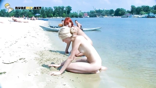 Nudist really likes exposing herself and showing off