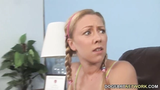 Teen Aubrey Day Fucks Black Guy While Dad Watches