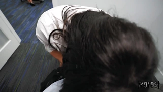 Sasha Pearl is sucking cock in POV