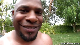 Angelica Heart takes black monster in her pussy and receives giant load on her face