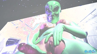 Area 51 Porn: Sex with an Alien Discovered During a Raid