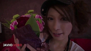 Tsubasa Aihara's Tight Body Pleases Two Guys with Blowjob & Handjob