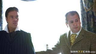 The perverts of Downton Grabby [censored] Erica Fontes's brilliant tits